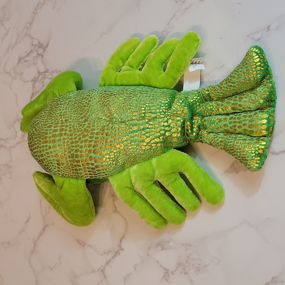 circus circus iridescent lobster green plush stuffed animal - Picture 5 of 7